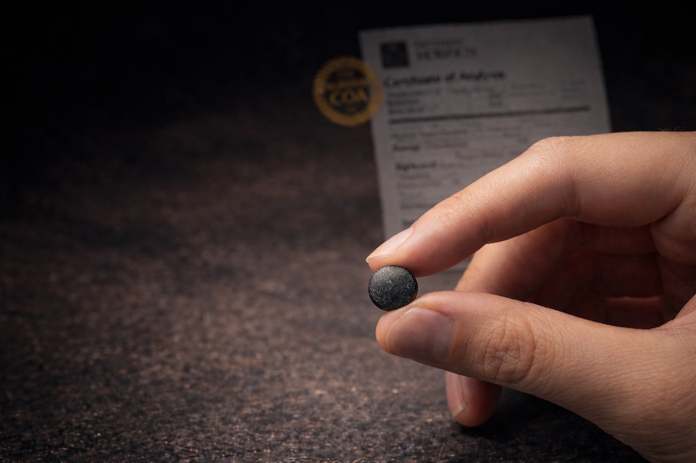 Formed Into Tablets. Independently Verified.