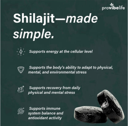Shilajit Resin Tablets