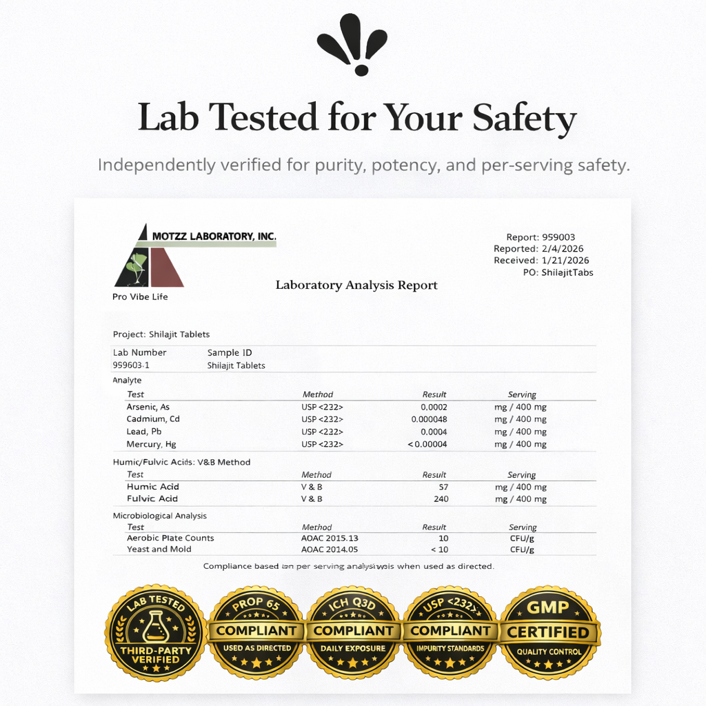 Shilajit Resin Tablets