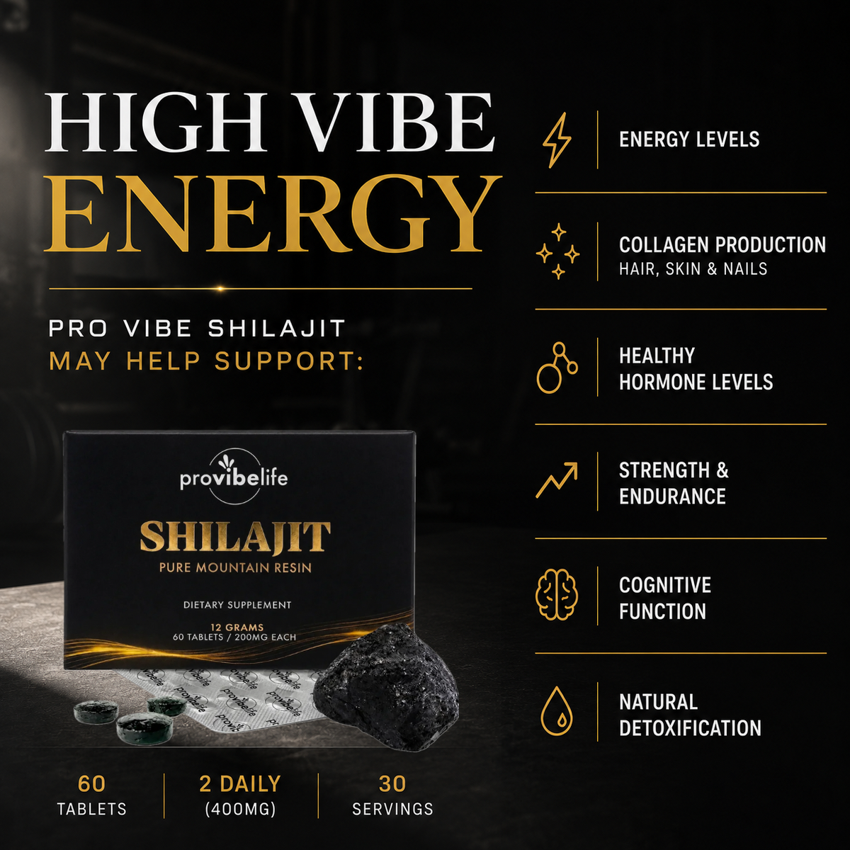 Shilajit Resin Tablets
