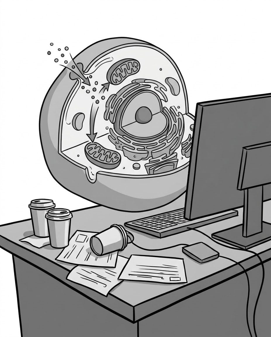 Cell and mitochondria